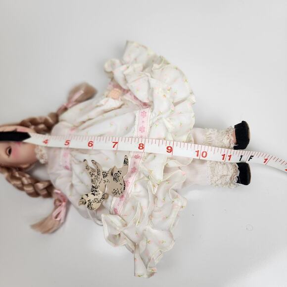 Effanbee MARY HAD A LITTLE LAMB Doll 11" 1983 w/ Lamb Cut-Out Hard Plastic Doll - Picture 13 of 13